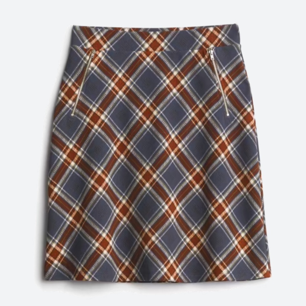 Le Lis Maura Zip Pocket Detail Plaid Skirt Size MP. Stitchfix exclusive.